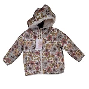 Floral Kids Jacket by Jessica Simpson - Pink and WhiteNew with tags